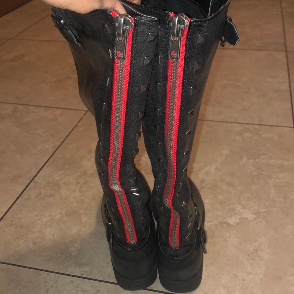 Madden Girl Ceece black tall boots